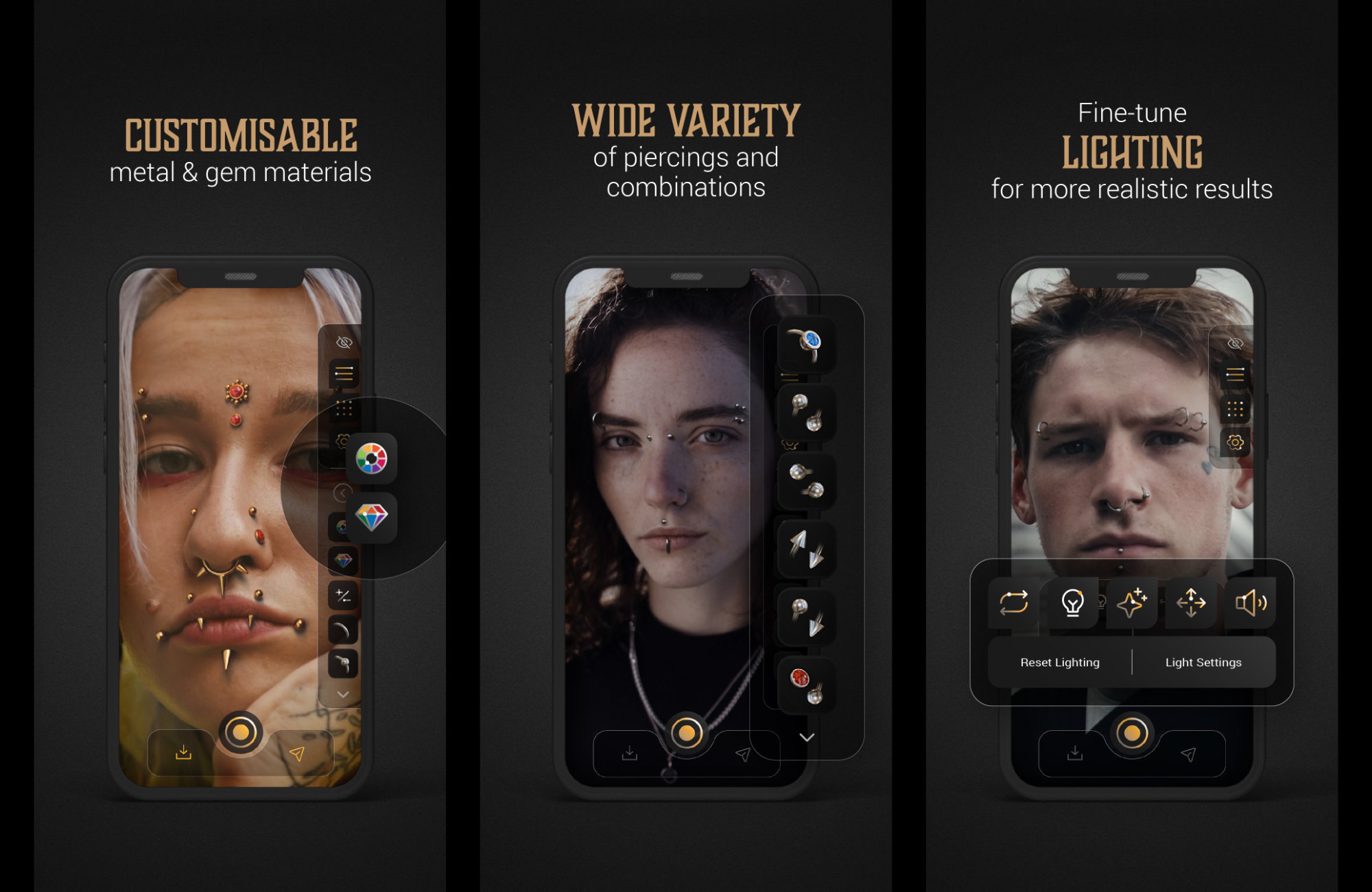 Piercing AR App Store Collateral