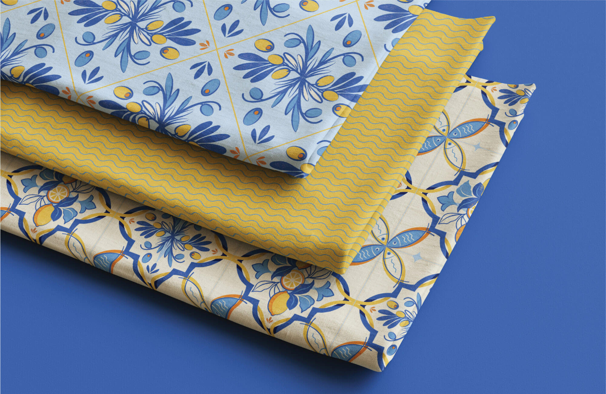 Med Salt and Citrus Fabric